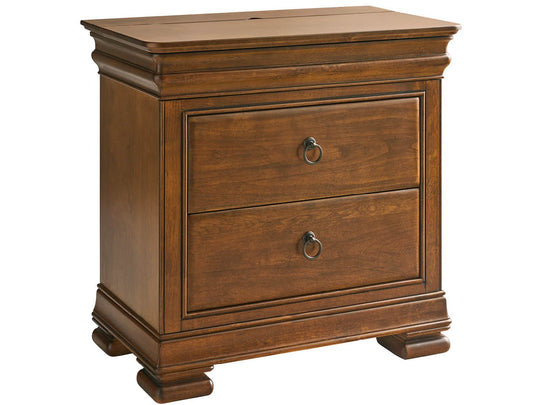 American Home Furniture Universal Furniture New Lou Nightstand Cognac