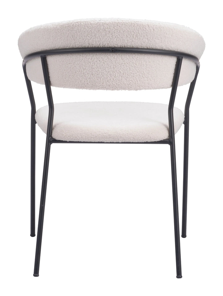 Josephine Dining Chair (Set of 2) Cream - AmericanHomeFurniture