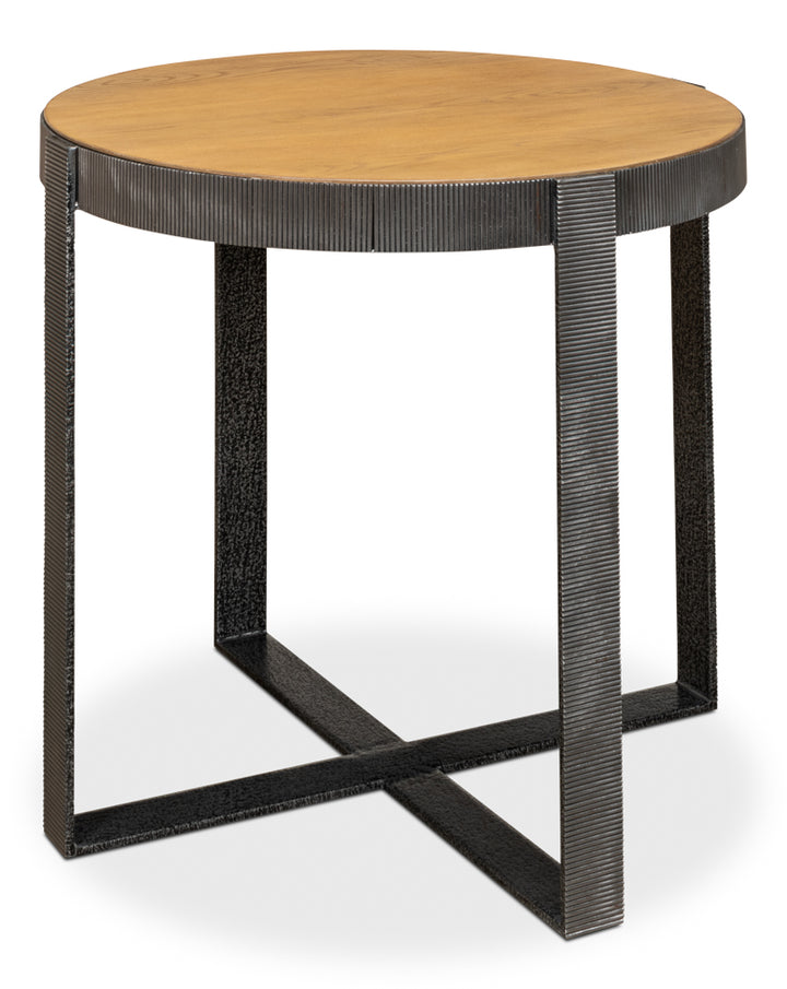 American Home Furniture | Sarreid - Ragsdale Side Table - Heather Grey