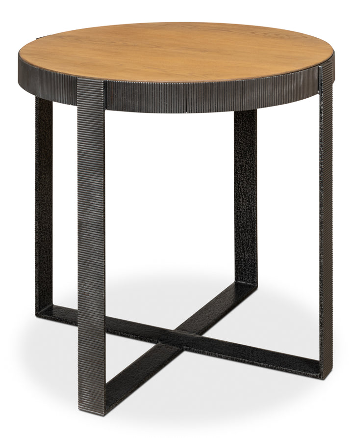 American Home Furniture | Sarreid - Ragsdale Side Table - Heather Grey