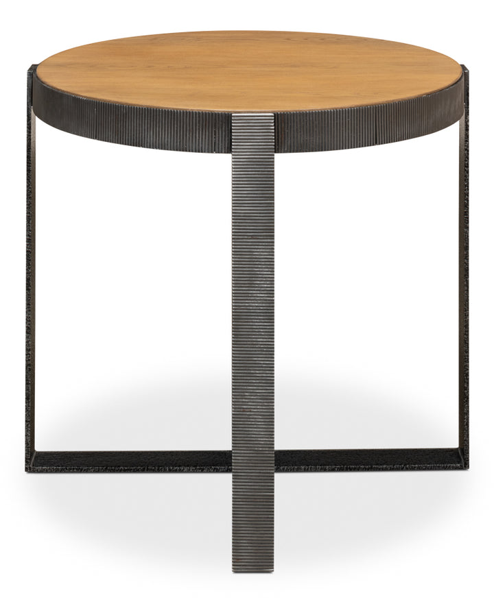 American Home Furniture | Sarreid - Ragsdale Side Table - Heather Grey