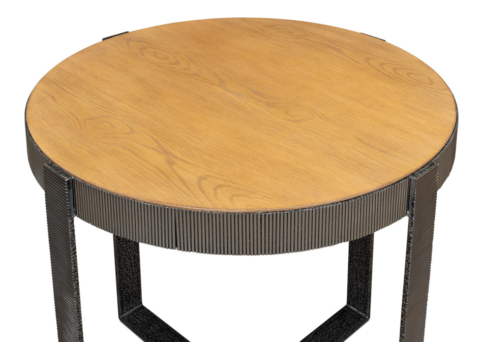 American Home Furniture | Sarreid - Ragsdale Side Table - Heather Grey