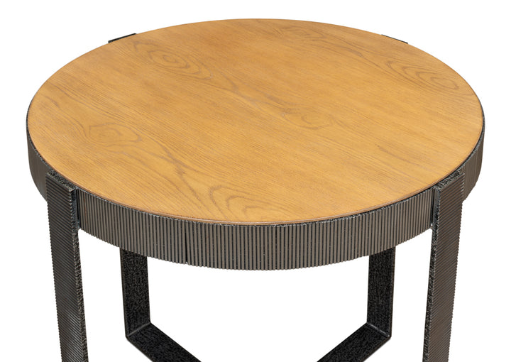 American Home Furniture | Sarreid - Ragsdale Side Table - Heather Grey