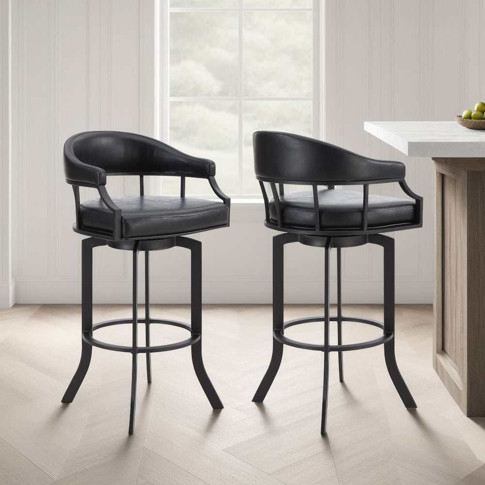 24"W x 24"D x 38"H / Black/Black Powder Coated