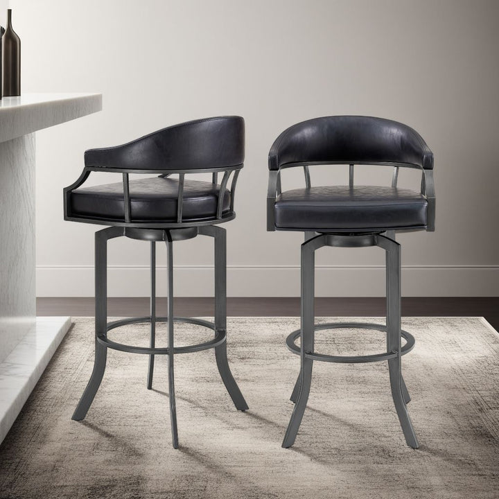 24"W x 24"D x 42"H / Black/Mineral Finish