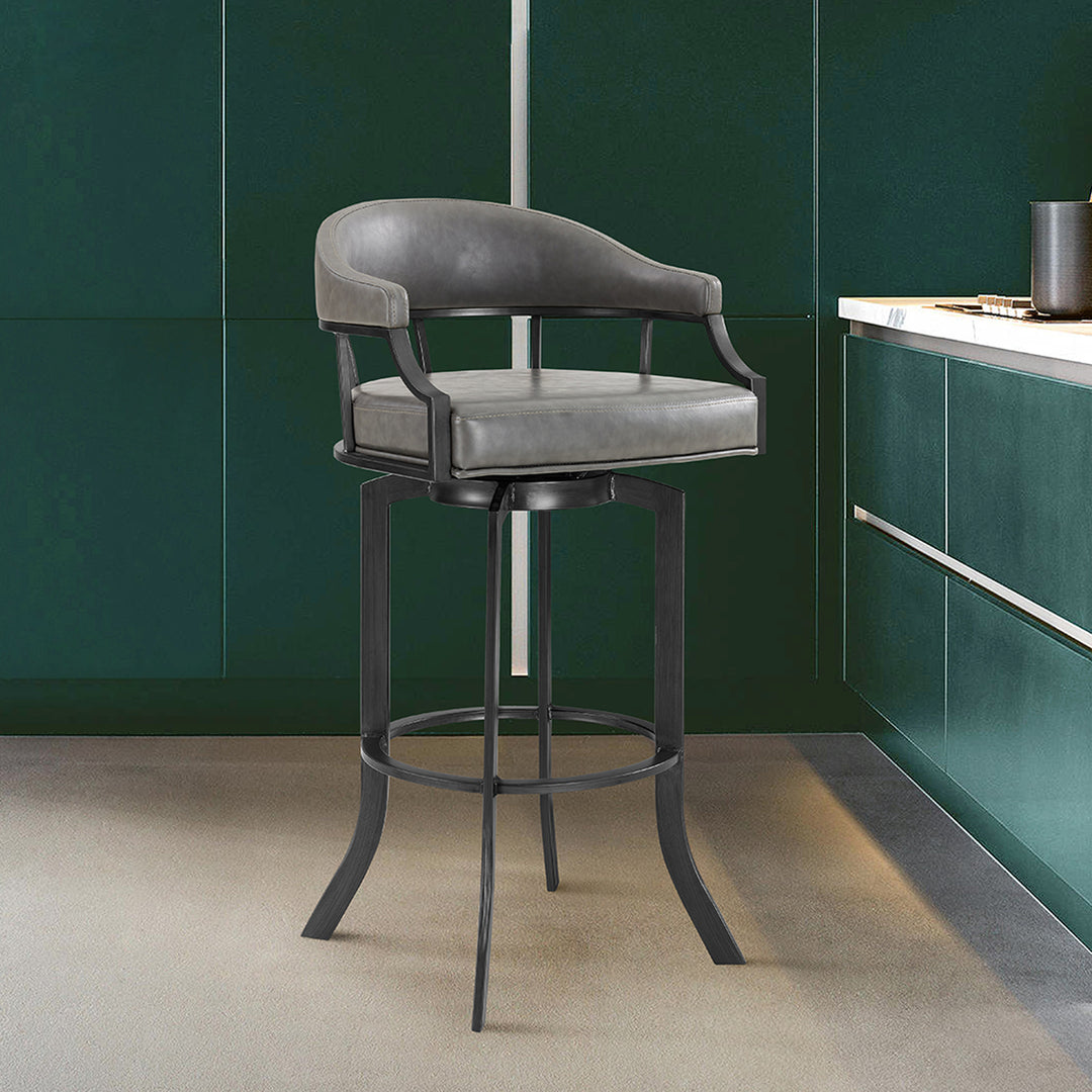 24"W x 24"D x 42"H / Gray/Mineral Finish