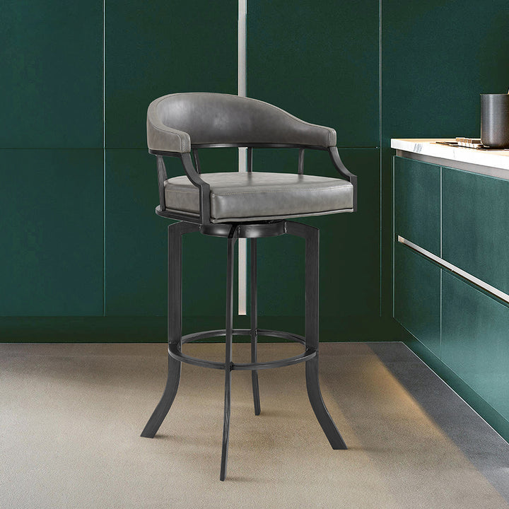 24"W x 24"D x 42"H / Gray/Mineral Finish