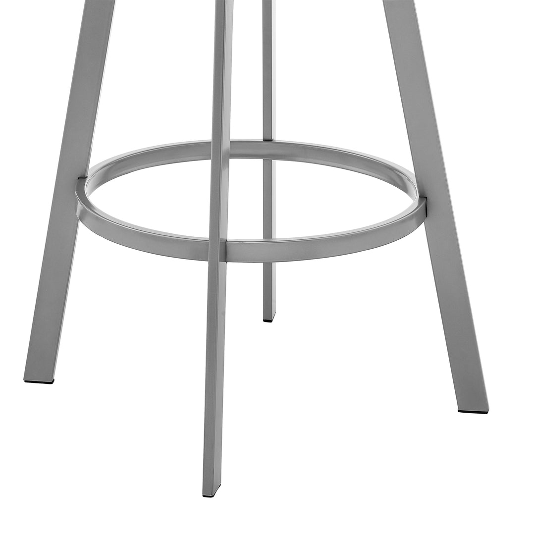 22"W x 21"D x 34"H / White/Silver