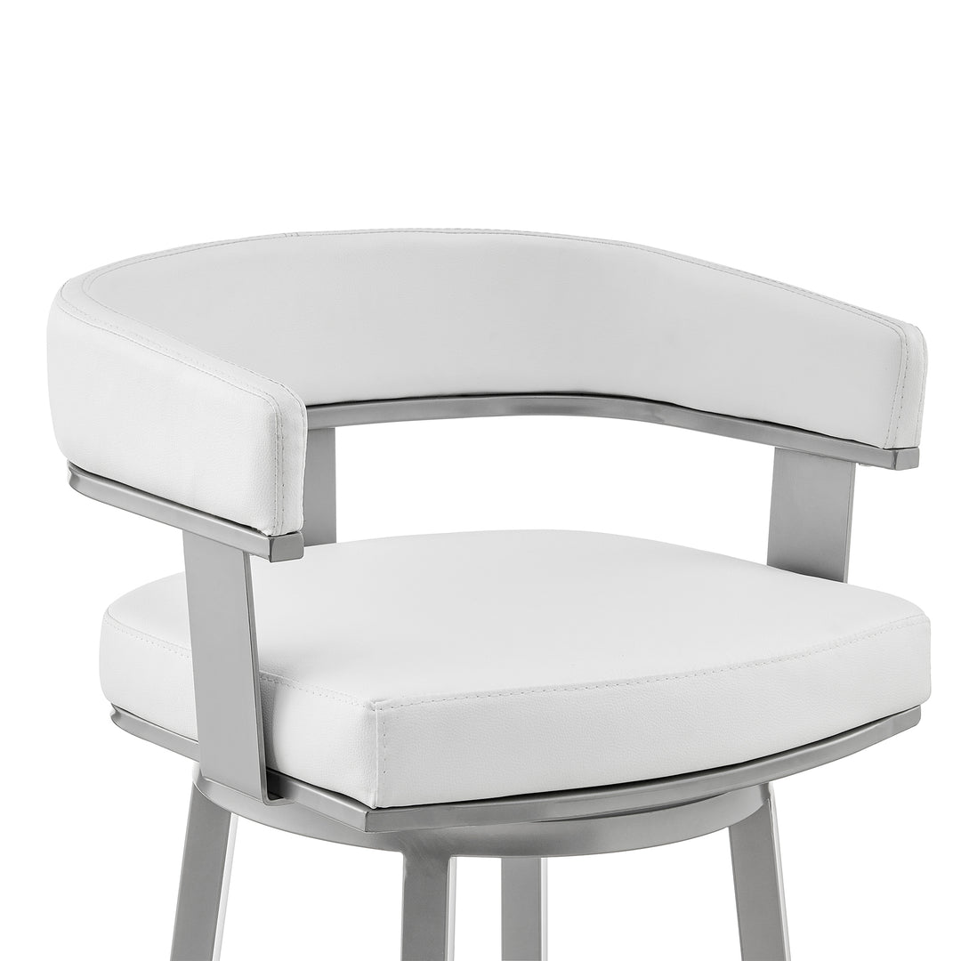 21.5"W x 19"D x 34.5"H / White/Black Finish