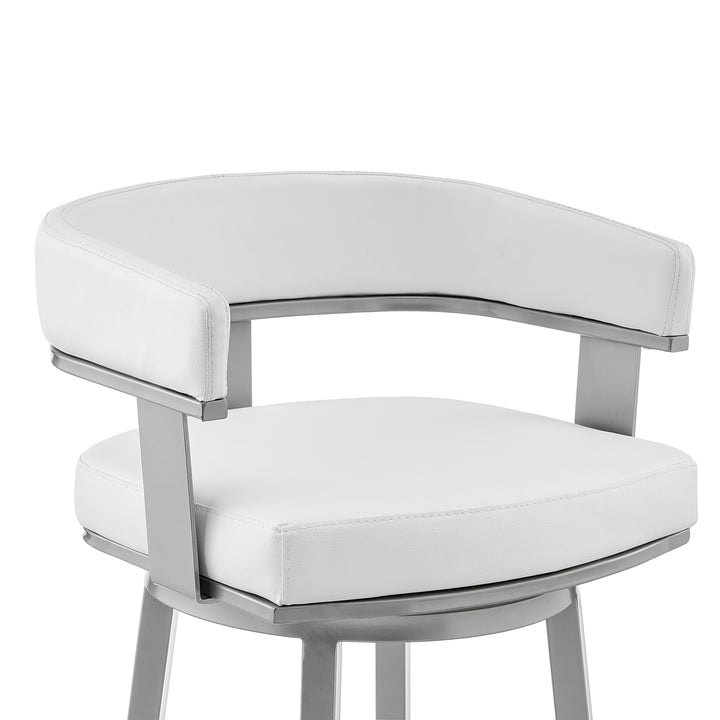 21.5"W x 19"D x 38.5"H / White/Black Finish