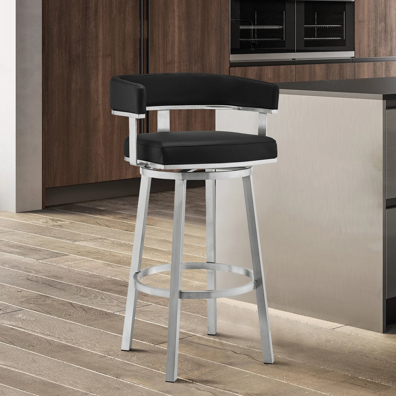 Black-Brushed Stainless Steel
