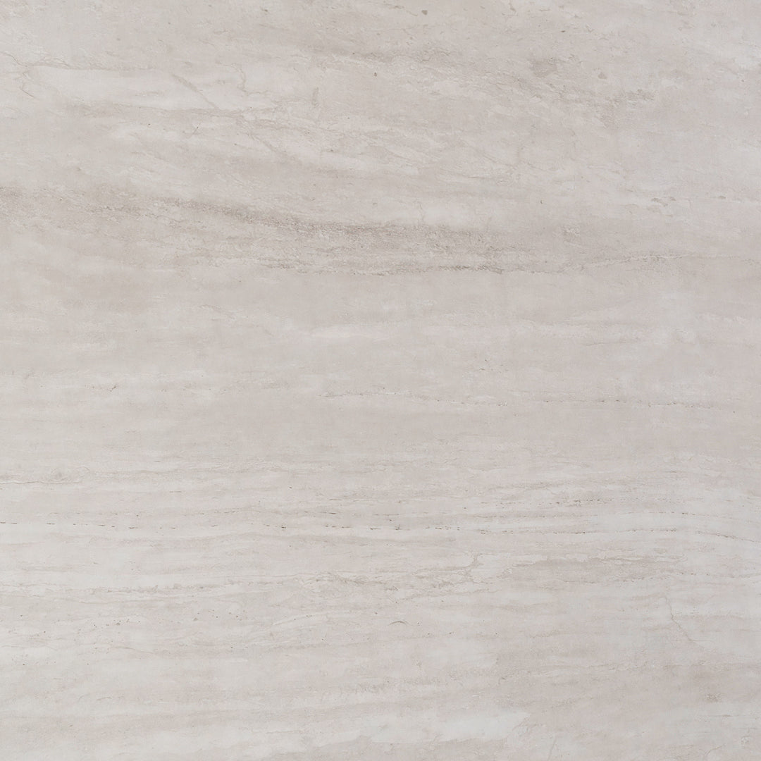 Plinn Dining Table Light Beige & White