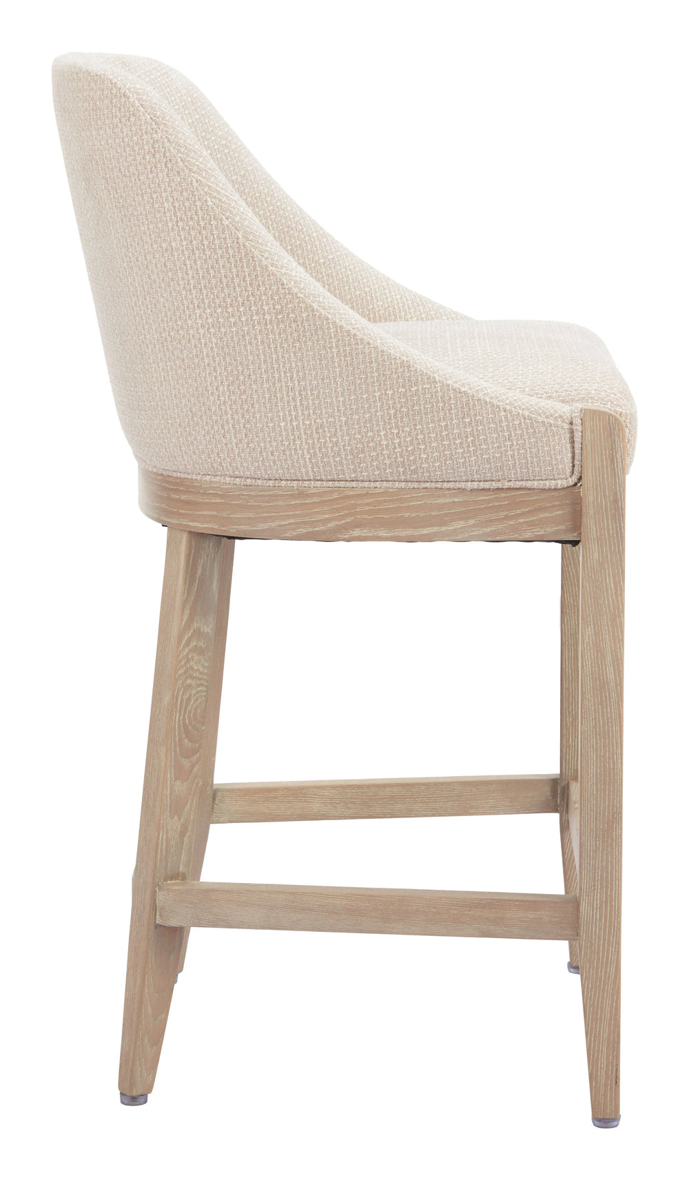 Calmo Counter Stool Beige - AmericanHomeFurniture