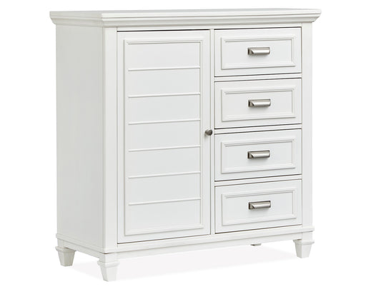 Charleston White Dove White Door Chest - B5611-13WH