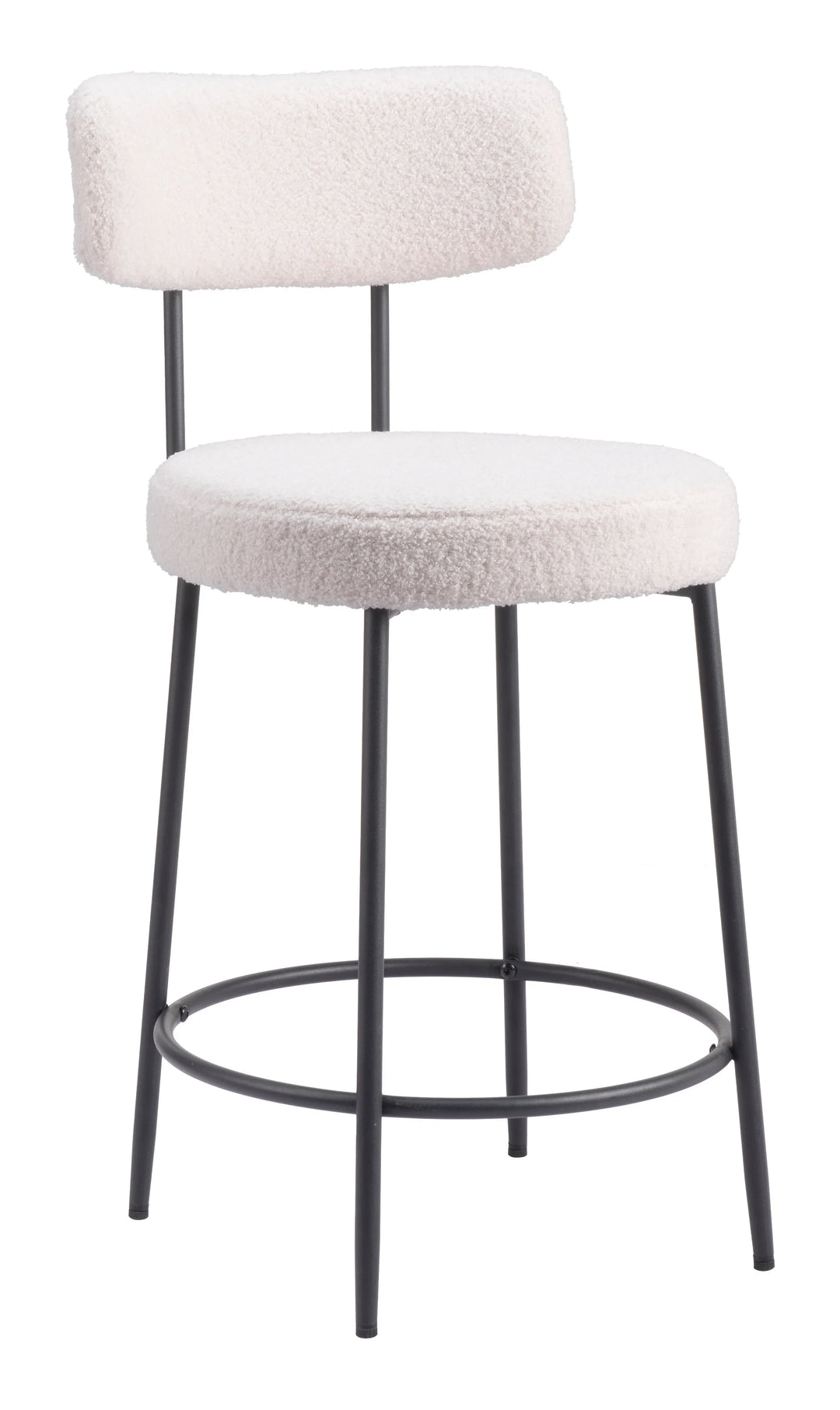 Blanca Counter Stool (Set of 2) Ivory - AmericanHomeFurniture