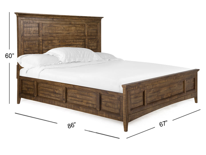 Bay Creek Toasted Nutmeg Queen Panel Bed - B4398-54