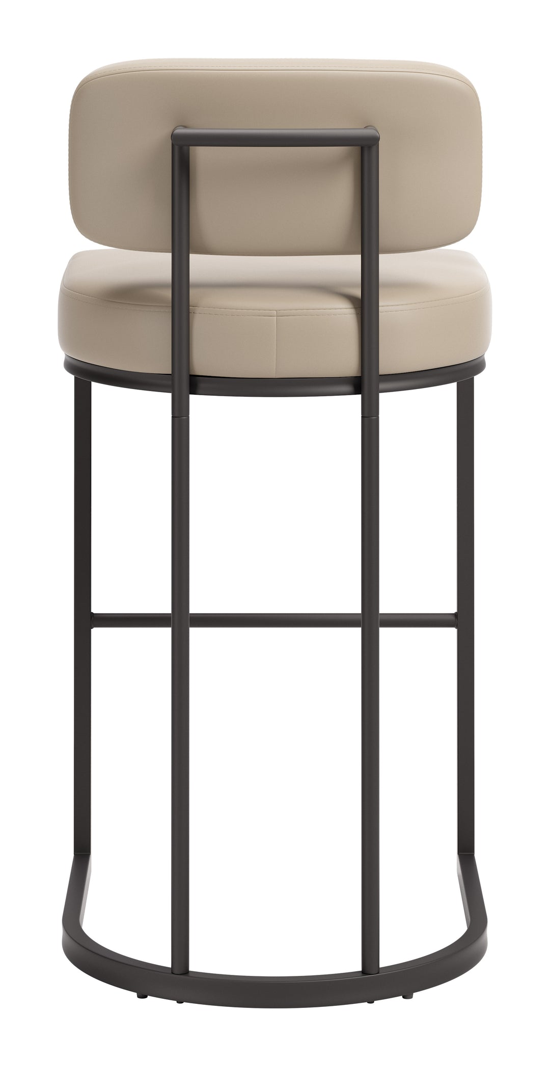 Velar Barstool (Set of 2) Beige & Gray