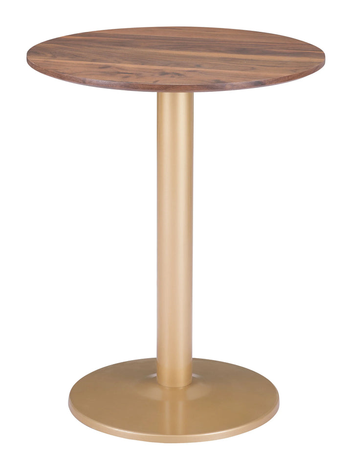 Alto Bistro Table Brown & Gold - AmericanHomeFurniture