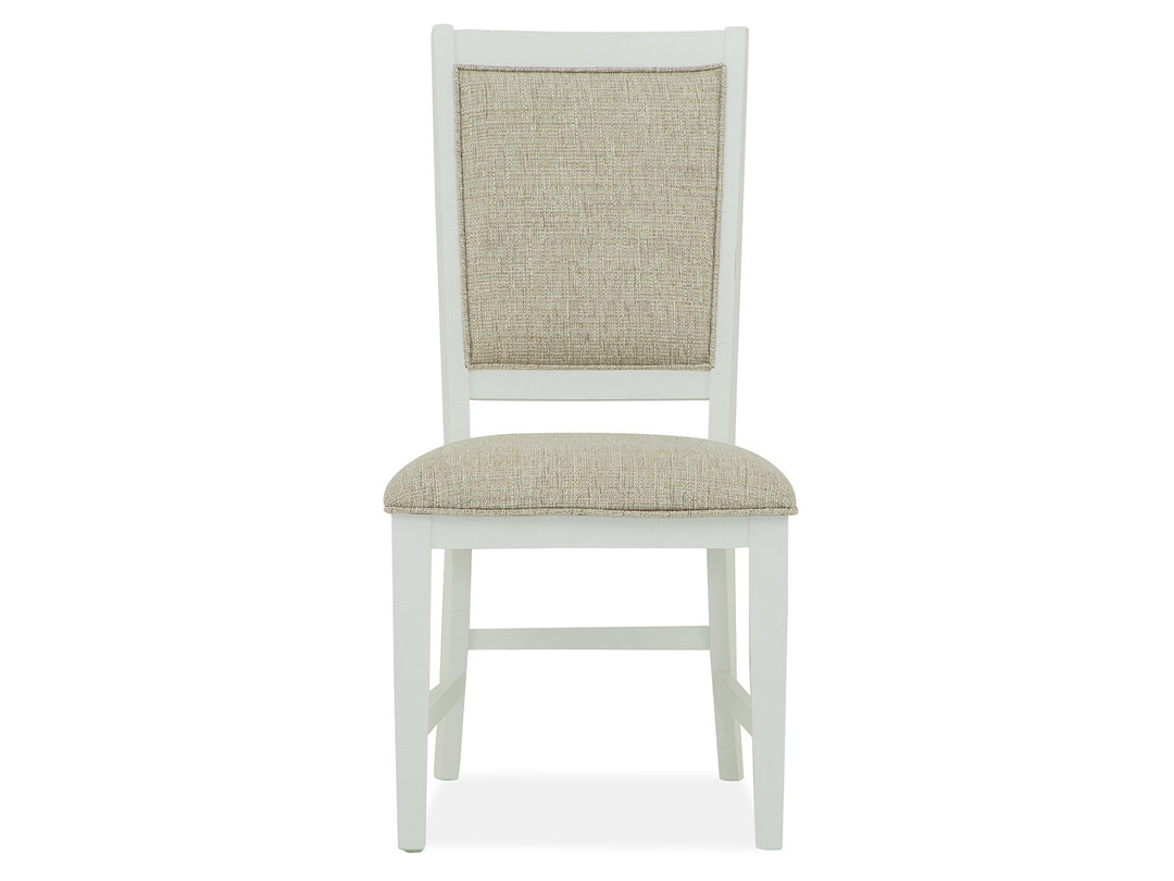 Heron Cove Chalk White And Dovetail Grey Upholstered Side Chair - Set of 2 - D4400-65