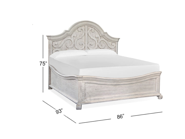 Bronwyn Alabaster California King Shaped Panel Bed - B4436-75