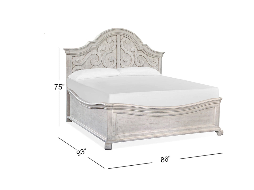 Bronwyn Alabaster Shaped Panel Bed