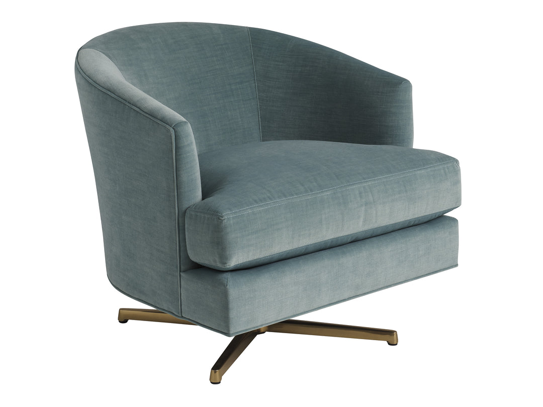 Graves Swivel Chair - Brass