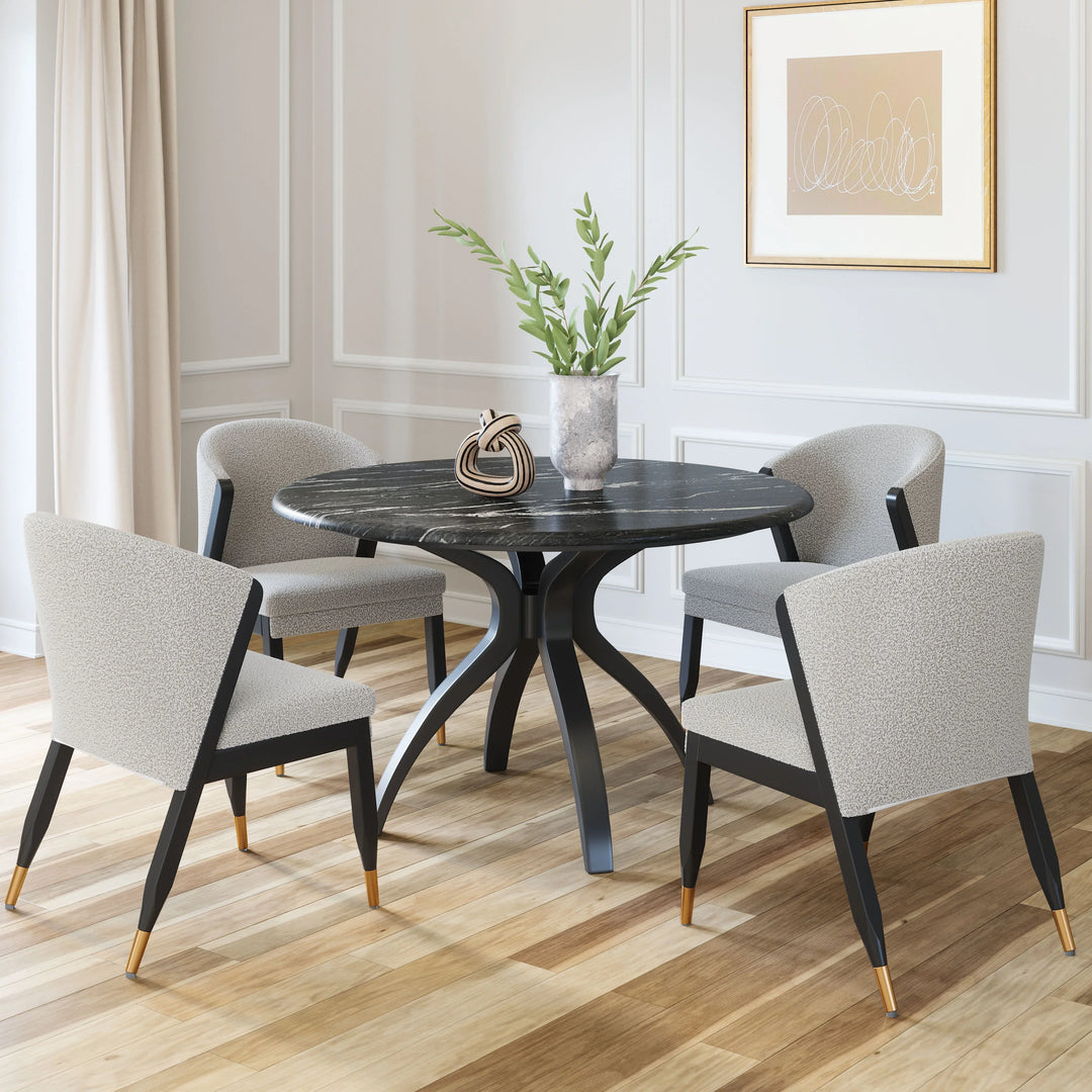 Sumay Dining Table Black - AmericanHomeFurniture