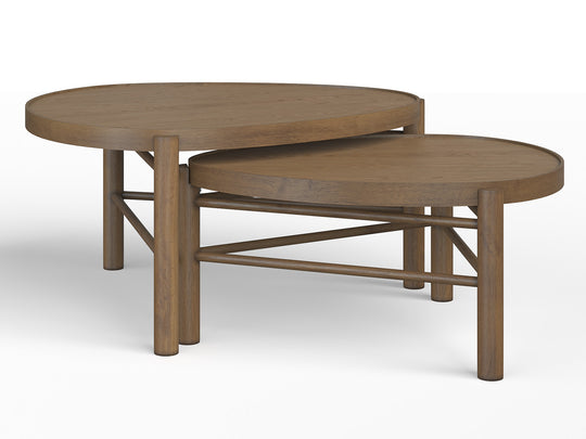 Hadleigh Brown Honey Nesting Cocktail Table - T5558-52