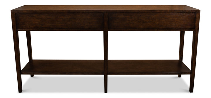 American Home Furniture | Sarreid - Hunt Country Small Console Burnt Brown