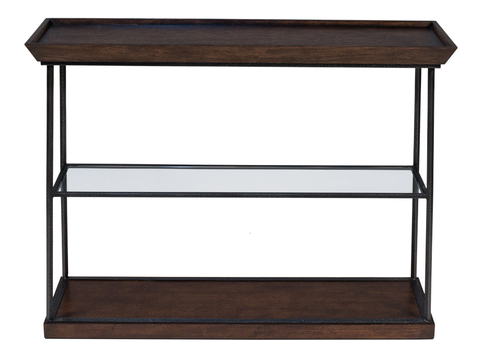 American Home Furniture | Sarreid - Hunt Country Small Console Burnt Brown