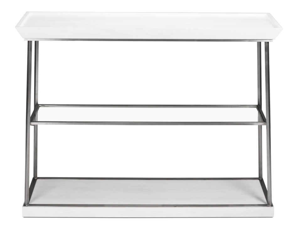 American Home Furniture | Sarreid - Hunt Country Small Console Working White