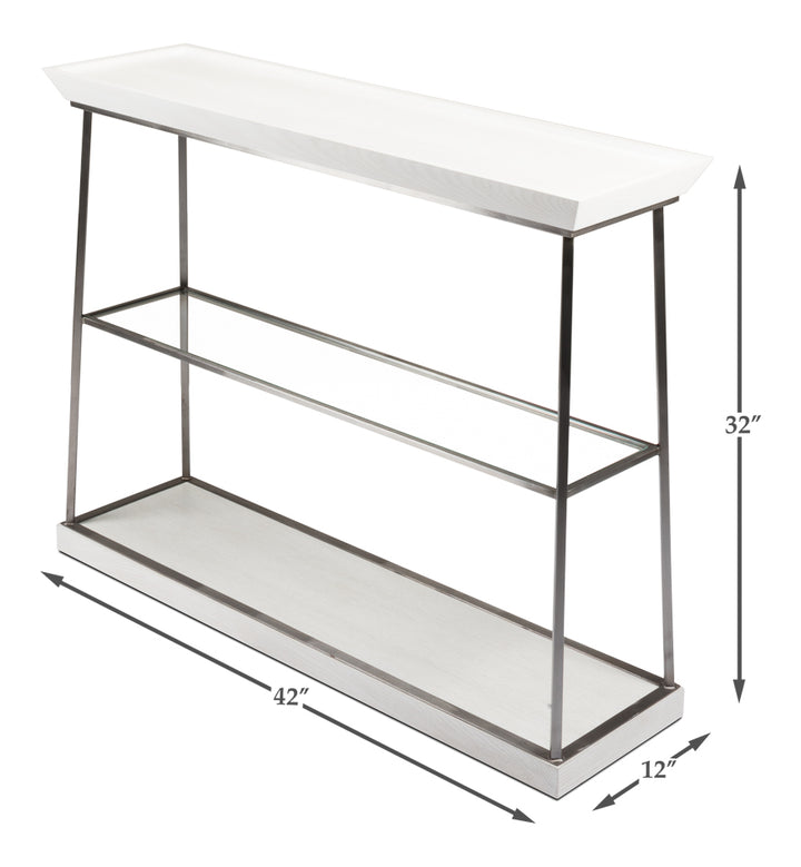 American Home Furniture | Sarreid - Hunt Country Small Console Working White