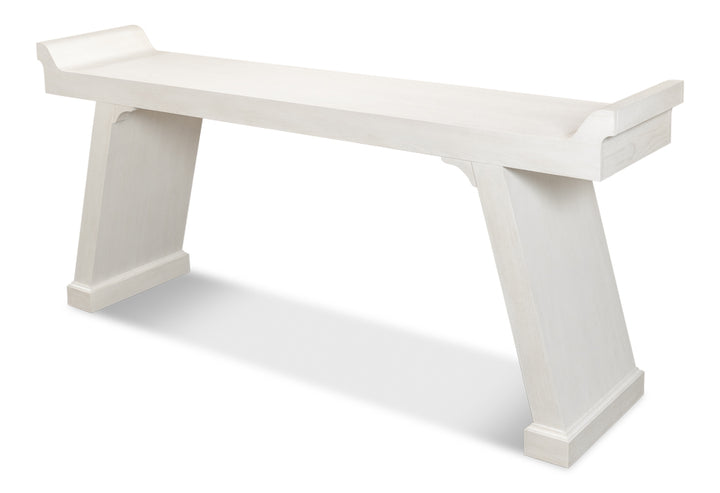 American Home Furniture | Sarreid - Suspension Console Table - Working White 