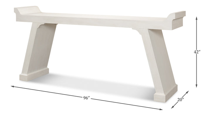 American Home Furniture | Sarreid - Suspension Console Table - Working White 