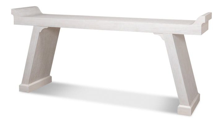 American Home Furniture | Sarreid - Suspension Console Table Whitewash White