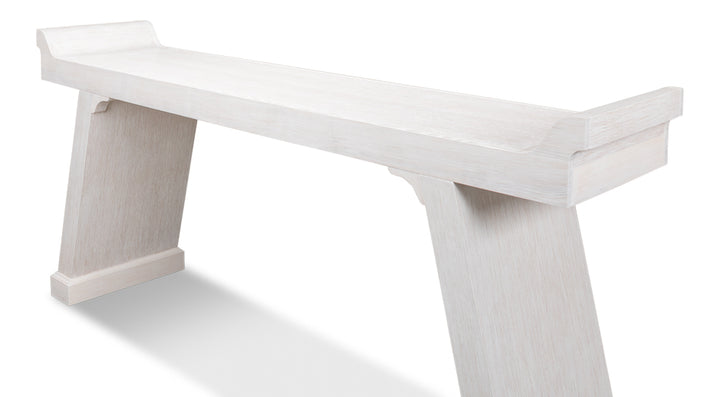 American Home Furniture | Sarreid - Suspension Console Table Whitewash White