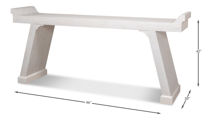 American Home Furniture | Sarreid - Suspension Console Table Whitewash White