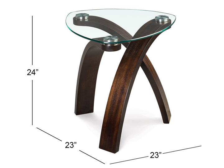 Allure Hazelnut Oval End Table - T1396-22