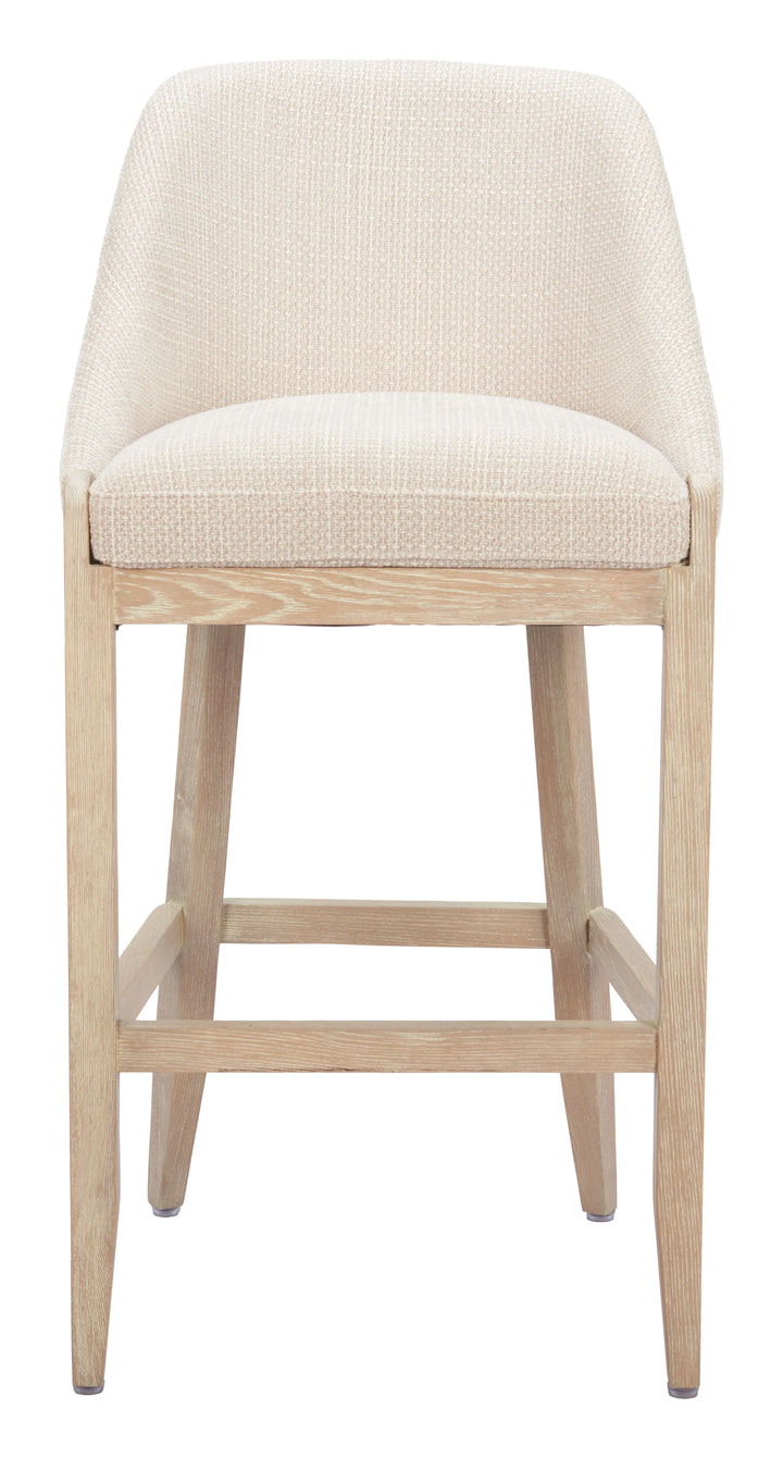 Calmo Barstool Beige - AmericanHomeFurniture