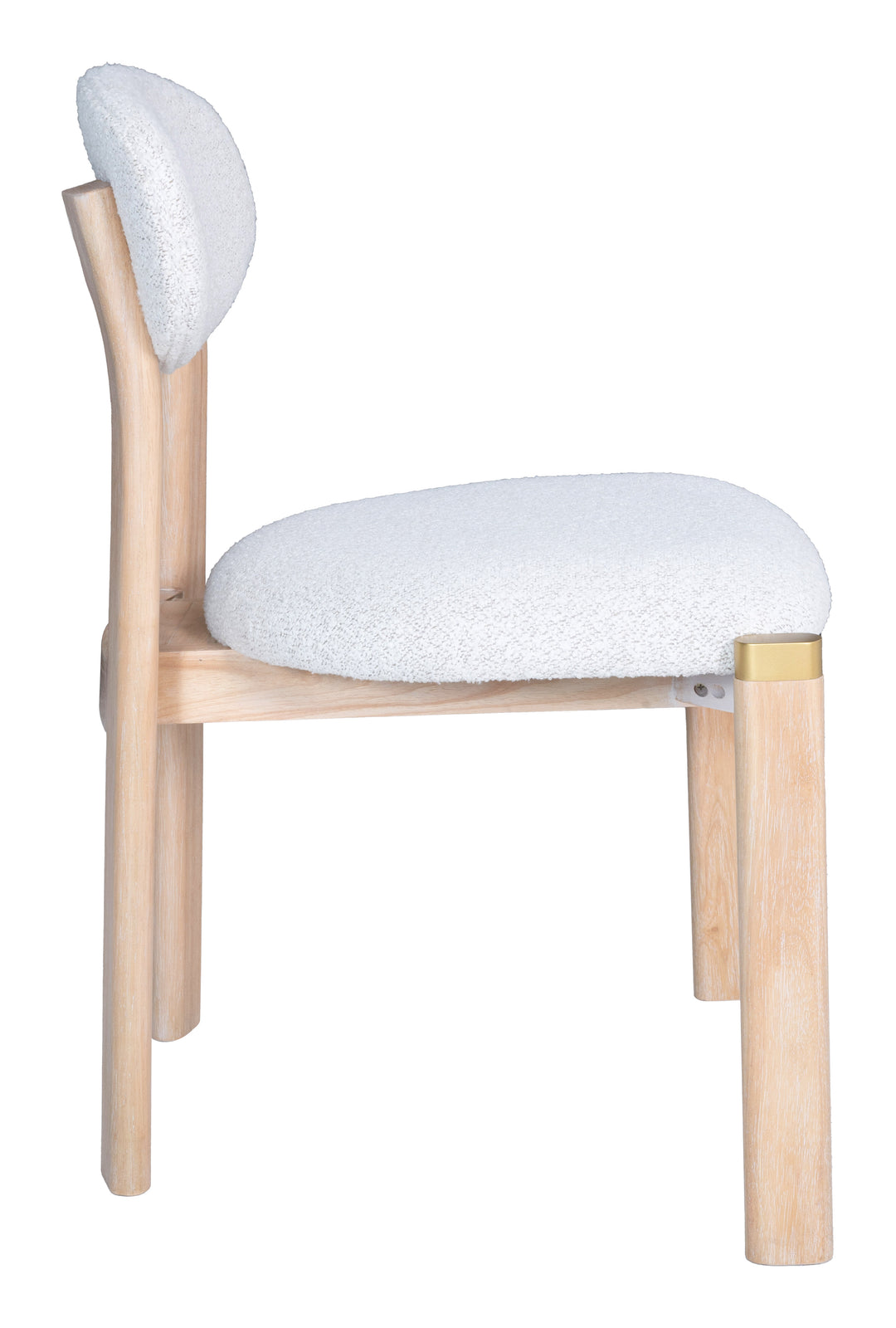 Rilou Dining Chair (Set of 2) White & Natural
