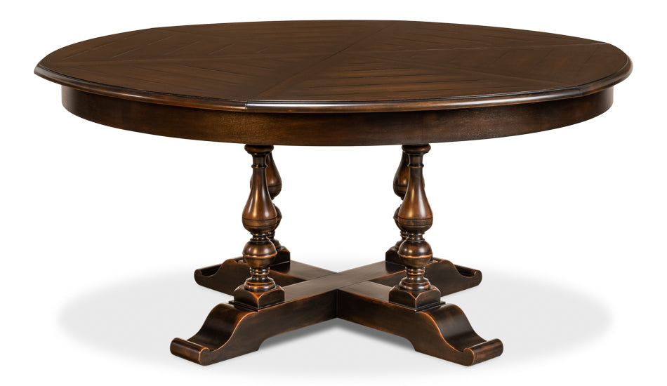 American Home Furniture | Sarreid - Walnut Jupe Dining Table - Ex-Large Ebony