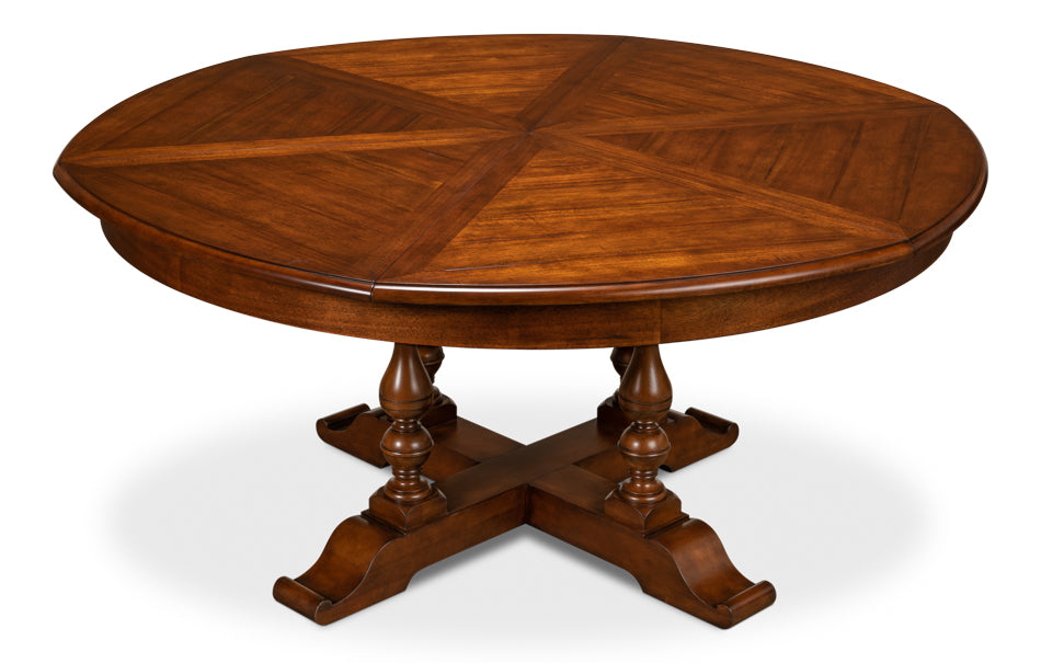 American Home Furniture | Sarreid - Walnut Jupe Dining Table - Large