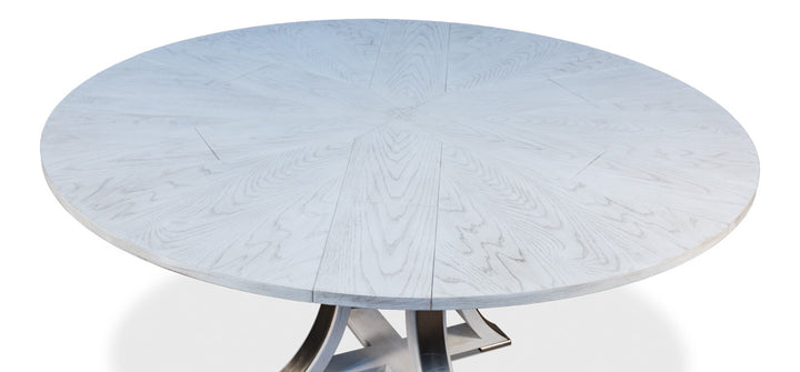 American Home Furniture | Sarreid - Tower Jupe Dining Table Med Working Wht 