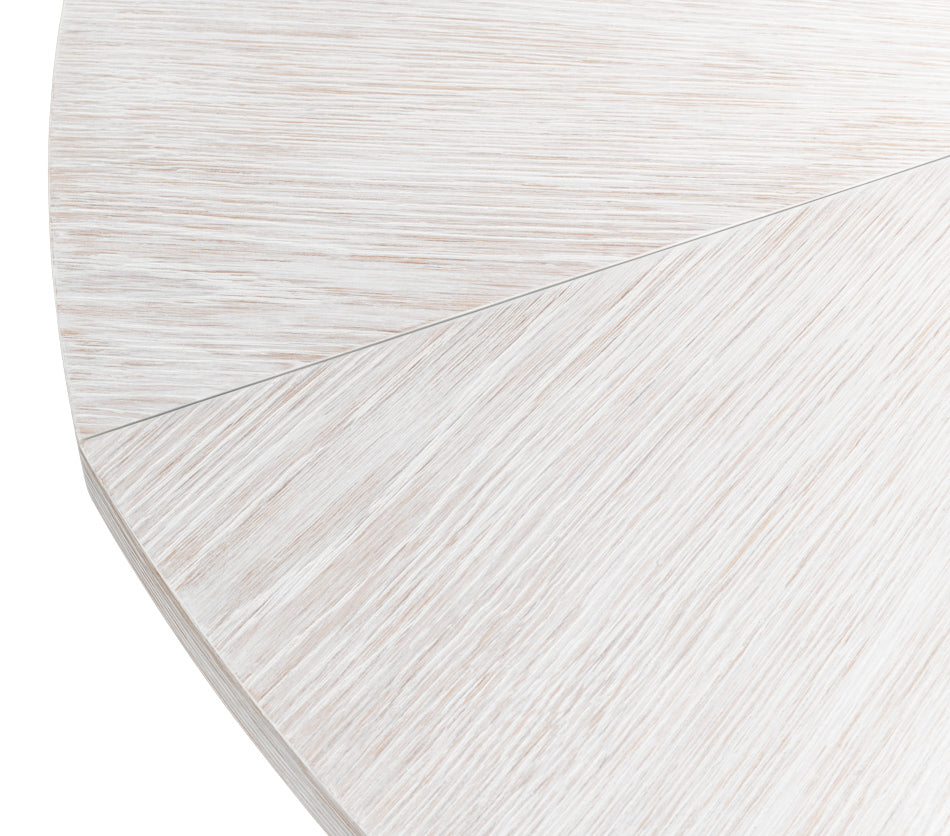 American Home Furniture | Sarreid - Tower Jupe Dining Table Med Whitewash Wh