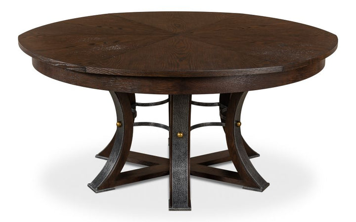 Tower Jupe Dining Table - Lg Burnt Brown