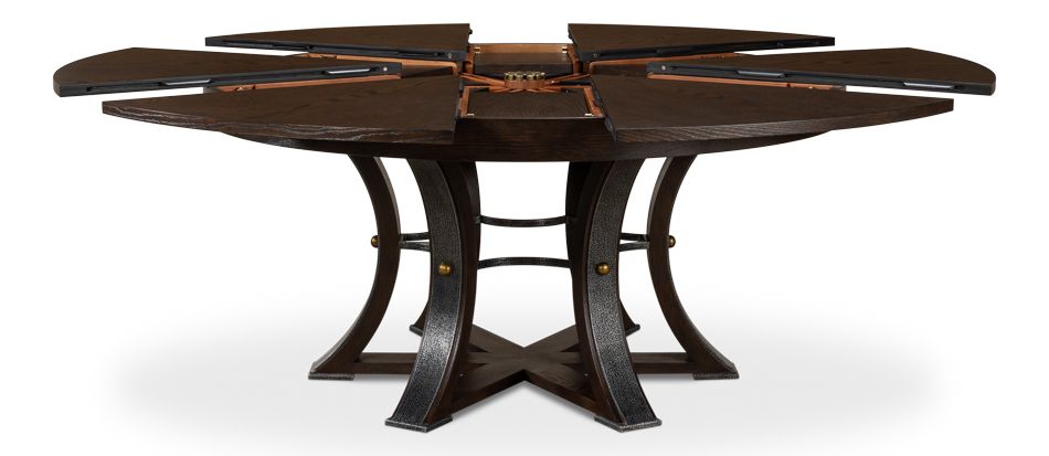 Tower Jupe Dining Table - Lg Burnt Brown