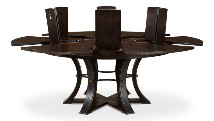 Tower Jupe Dining Table - Lg Burnt Brown