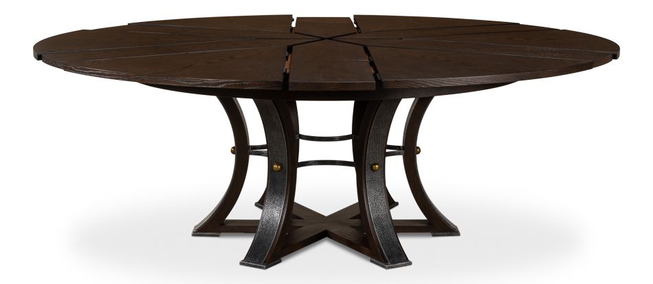 Tower Jupe Dining Table - Lg Burnt Brown