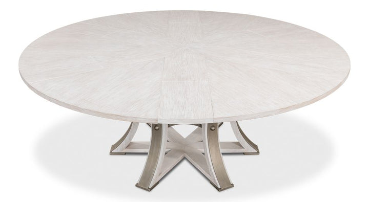 Tower Jupe Dining Table Lg Whitewash Wht