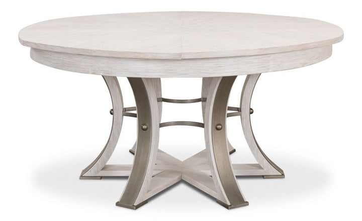 Tower Jupe Dining Table Lg Whitewash Wht